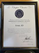 Star Harmony Charter Certificate